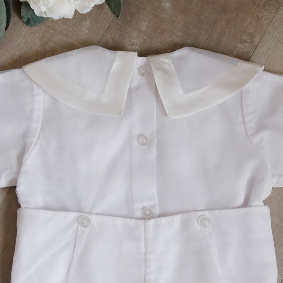 RARE Strasburg Boys Heirloom White & Ivory Size 12 Month Ring Bearer Wedding - Picture 5 of 5